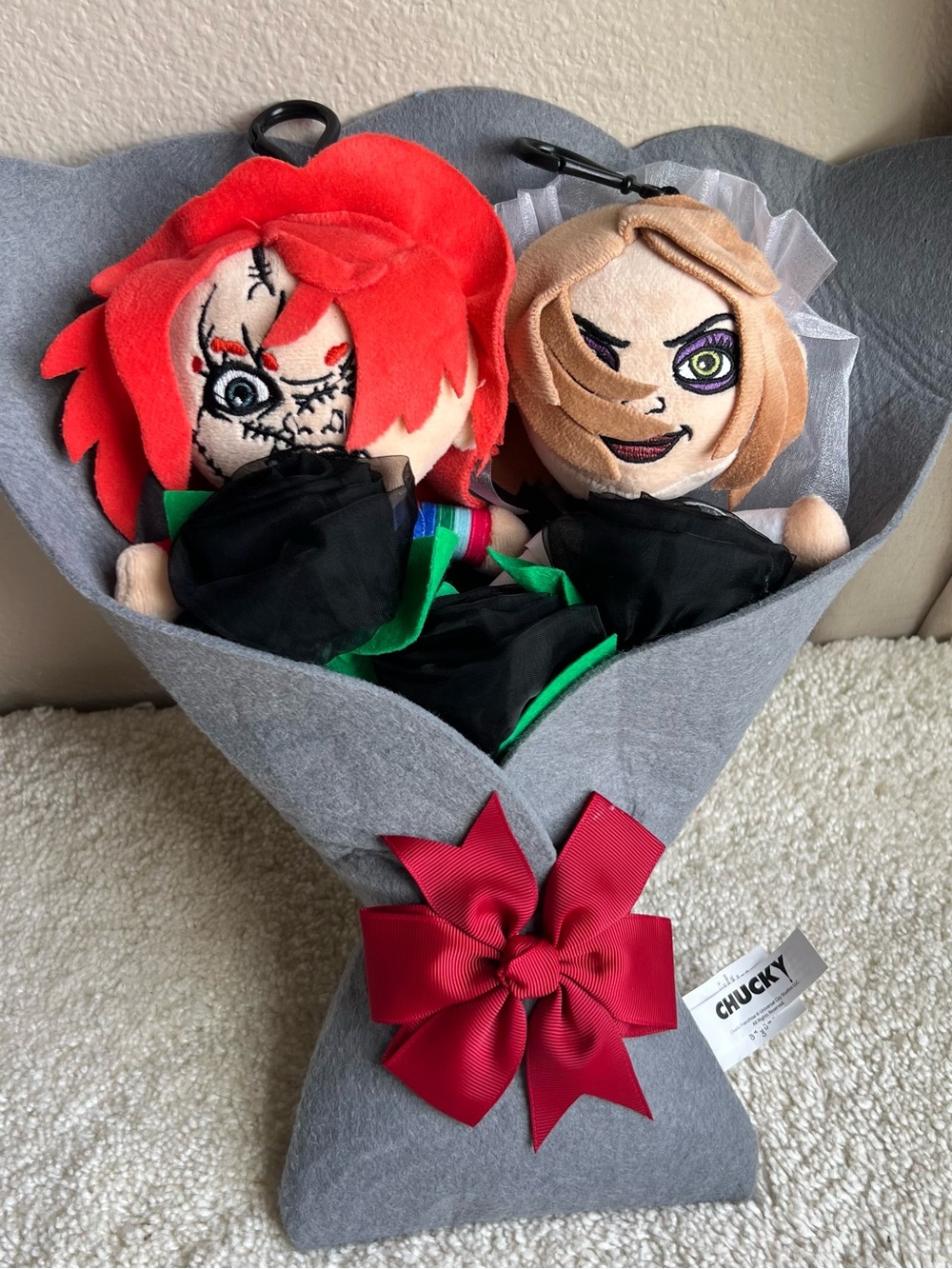 Ruz Plush Bouquet with Chucky & Tiffany Characters NWOT